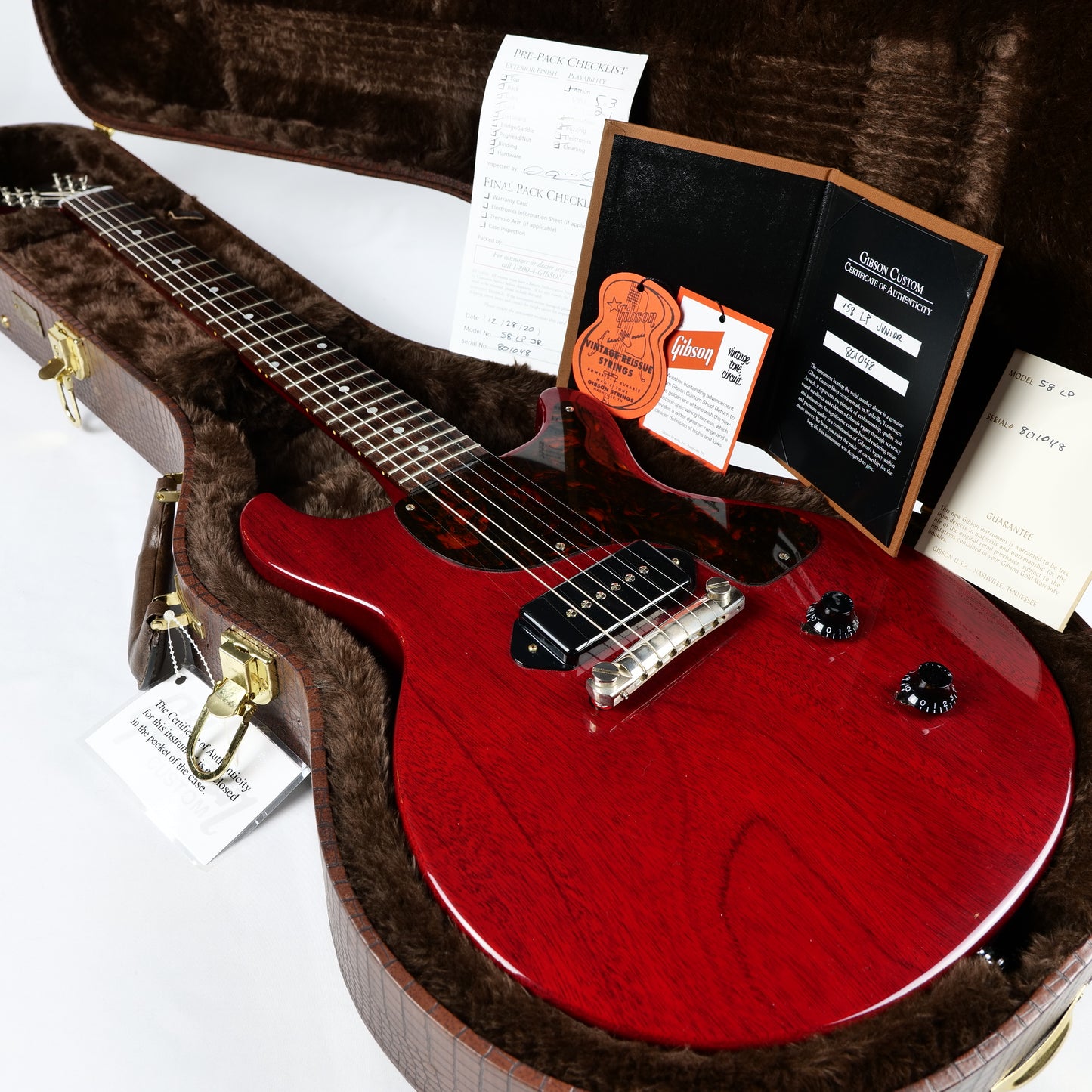 2020 Gibson Custom Shop ’58 Les Paul Junior Double Cut Reissue cherry 6lbs 10oz