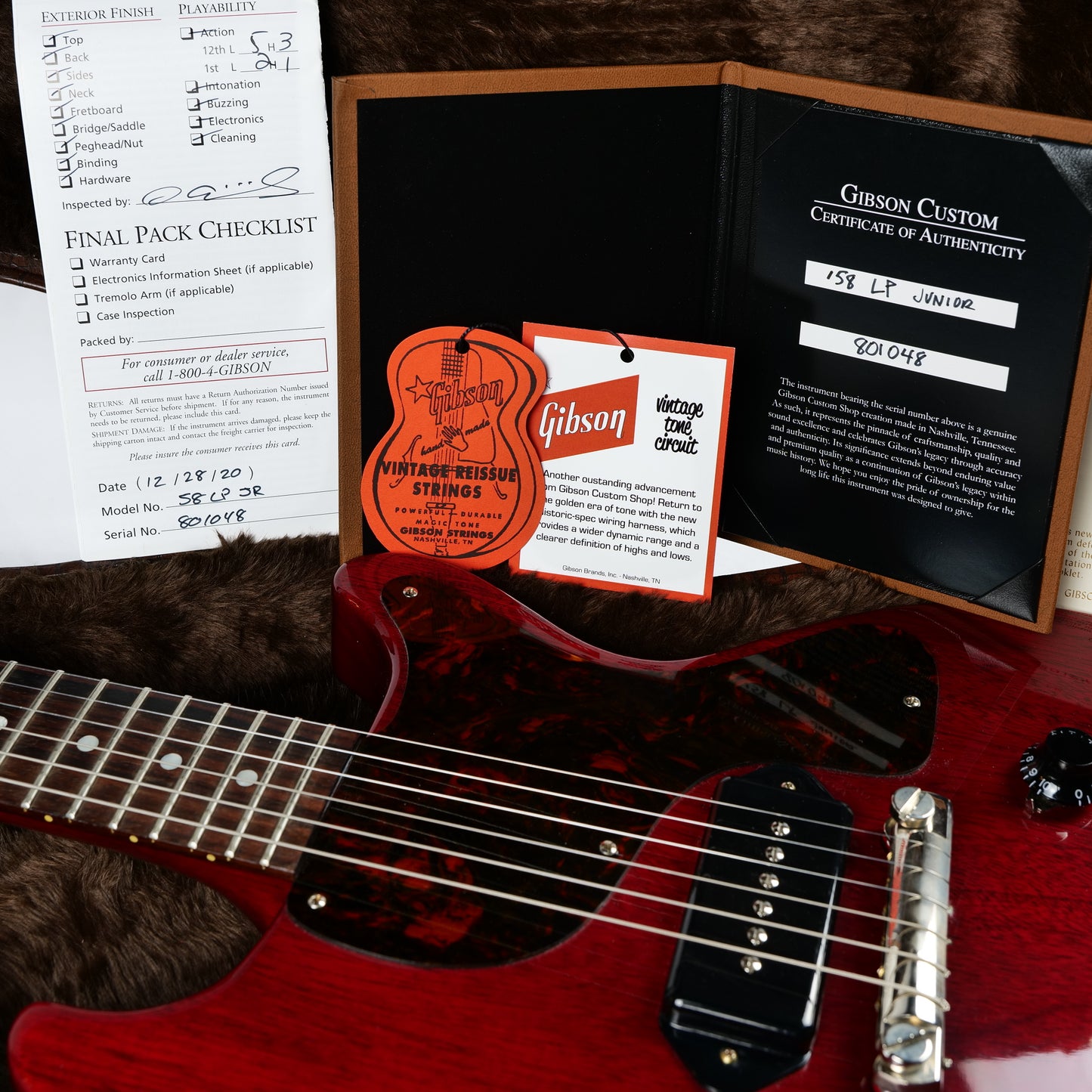 2020 Gibson Custom Shop ’58 Les Paul Junior Double Cut Reissue cherry 6lbs 10oz