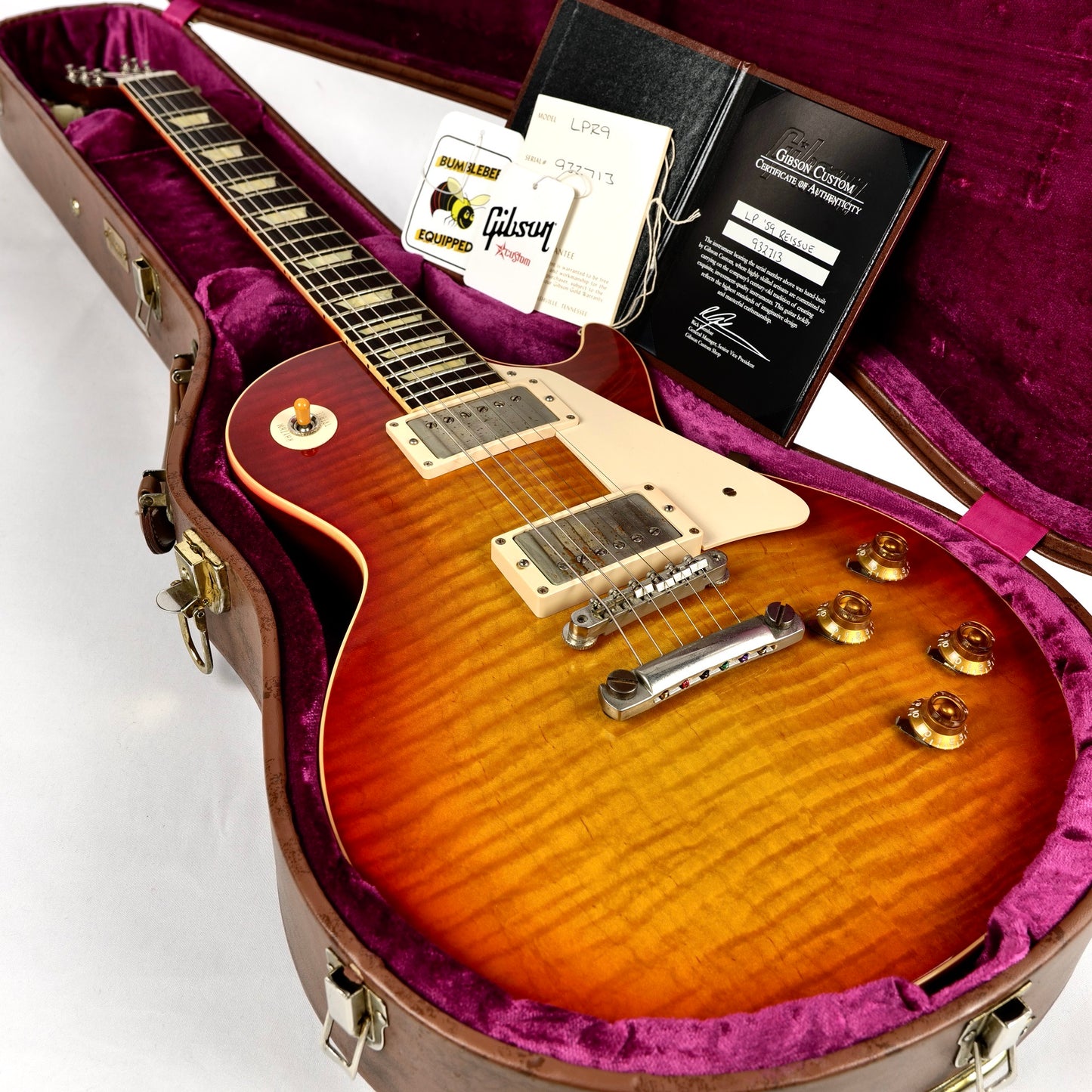 2013 Gibson Custom Shop Standard Historic '59 Les Paul Standard Reissue Washed Cherry VOS - 8.3 lbs