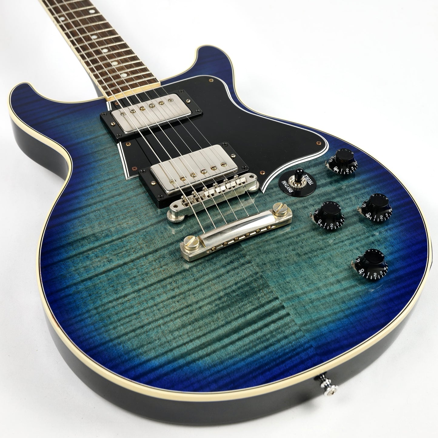 2019 Gibson Custom Shop Les Paul Special Double Cut Figured - Denim Blue Burst