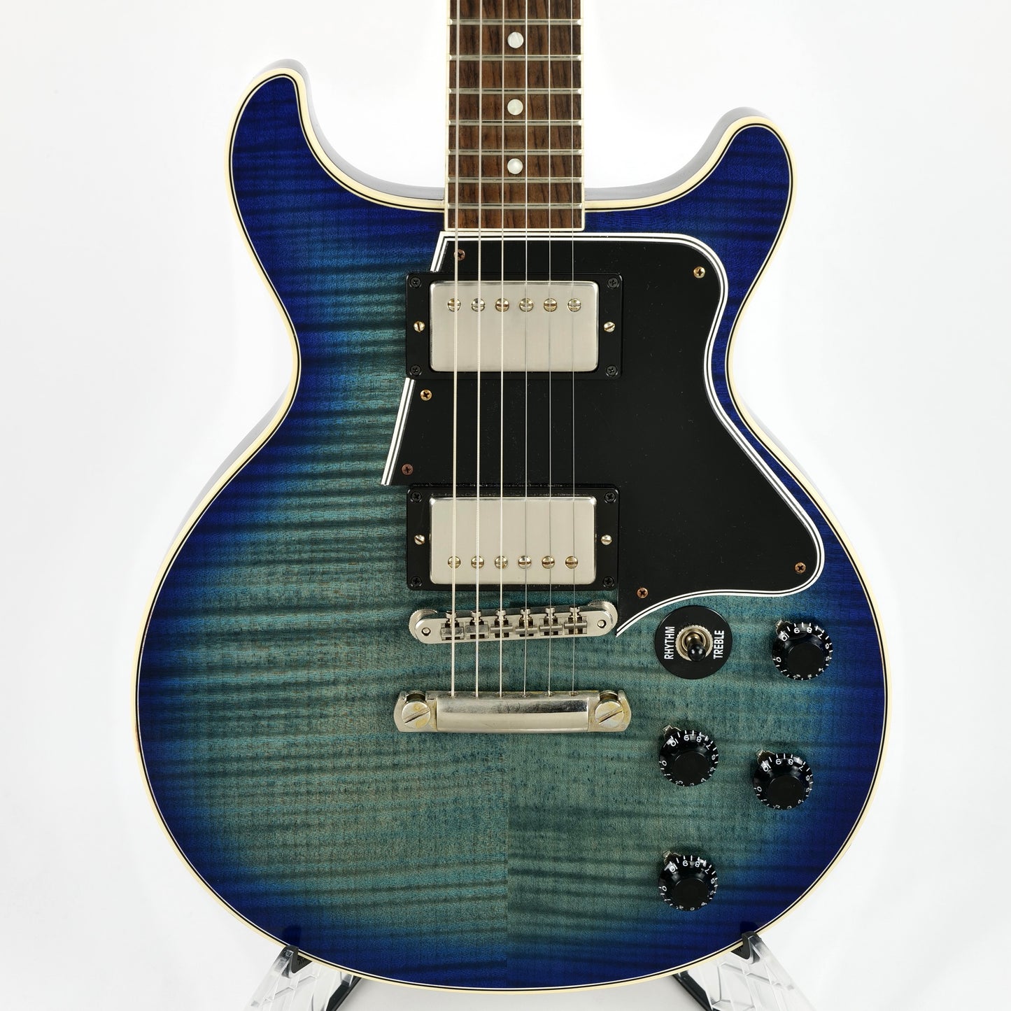 2019 Gibson Custom Shop Les Paul Special Double Cut Figured - Denim Blue Burst