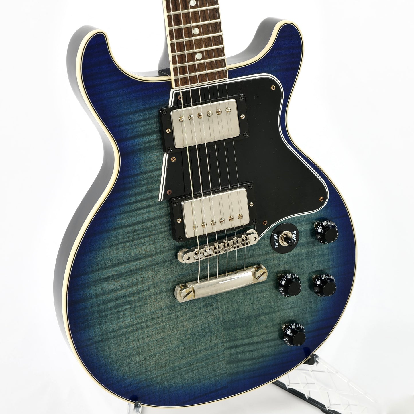 2019 Gibson Custom Shop Les Paul Special Double Cut Figured - Denim Blue Burst