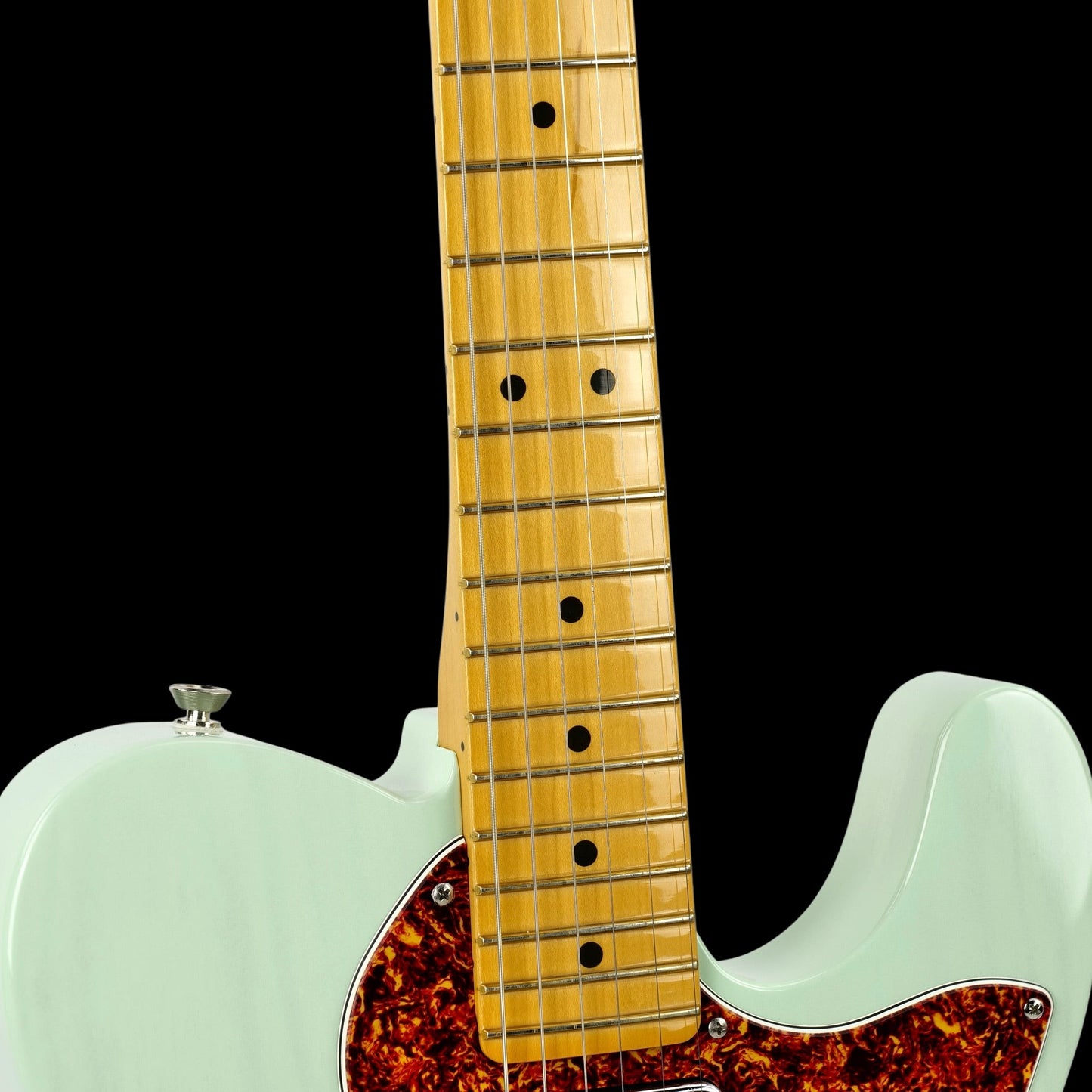 2023 Fender American Professional II Telecaster Thinline - Transparent Surf Green