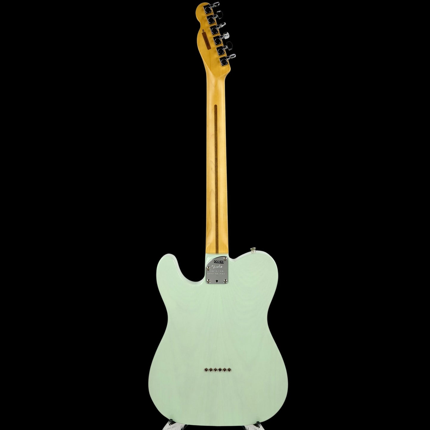 2023 Fender American Professional II Telecaster Thinline - Transparent Surf Green