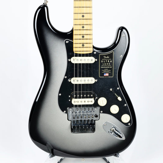 2022 Fender American Ultra Luxe Stratocaster Floyd Rose HSS - Silverburst