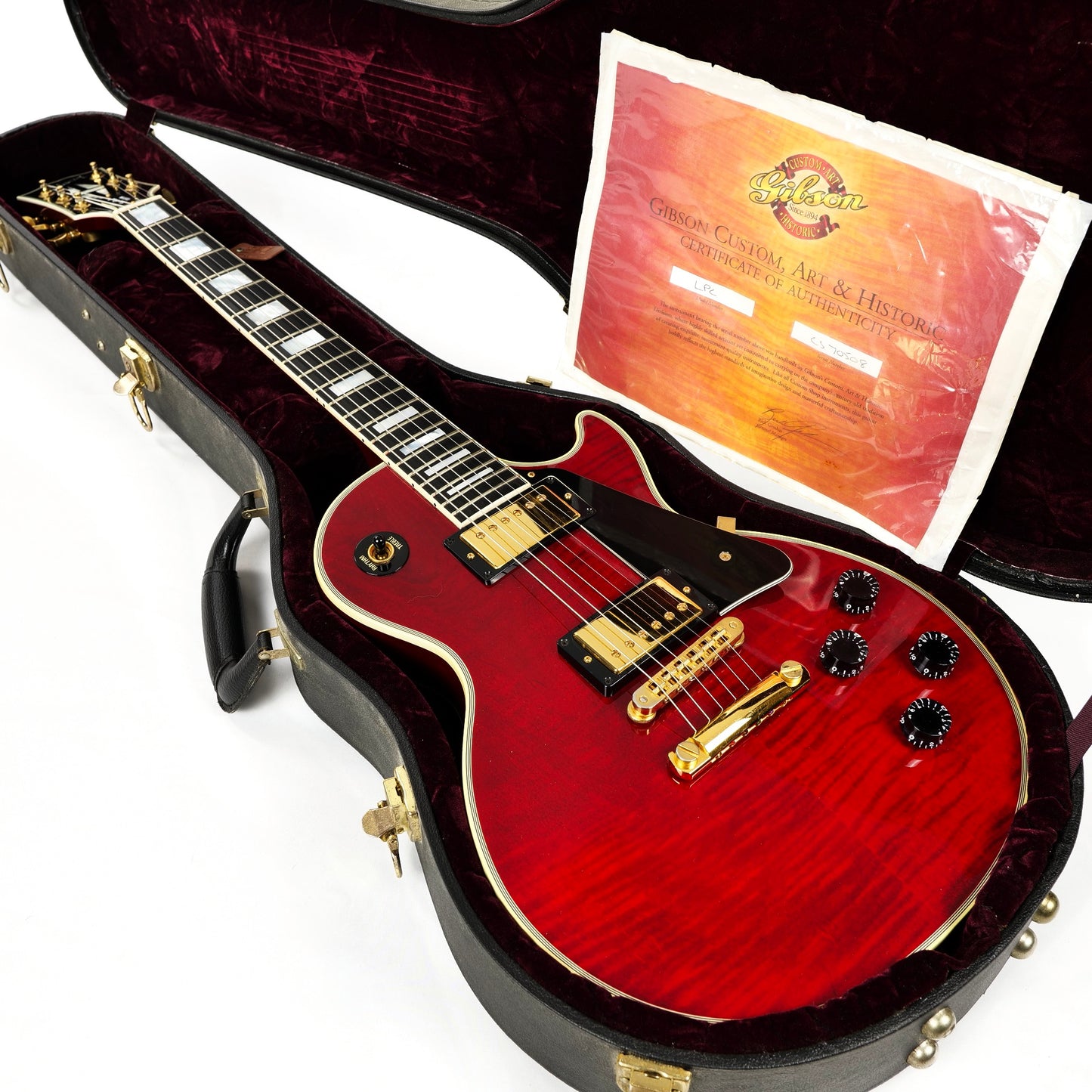 2007 Gibson Custom Shop Les Paul Custom - Wine Red