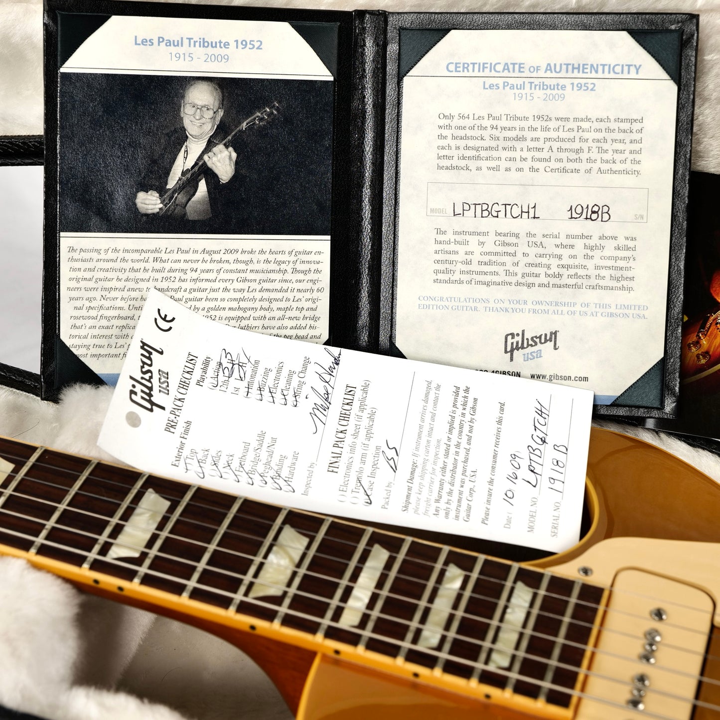 2009 Gibson Les Paul '52 Tribute Prototype - Goldtop