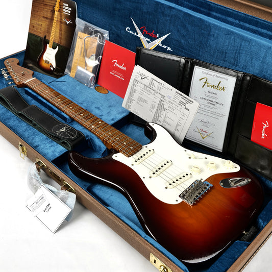 2024 Fender Custom Shop Limited Edition Roasted Pine Stratocaster Deluxe Closet Classic- Wide Fade Chocolate 2 Tone Sunburst - 6.8 lbs