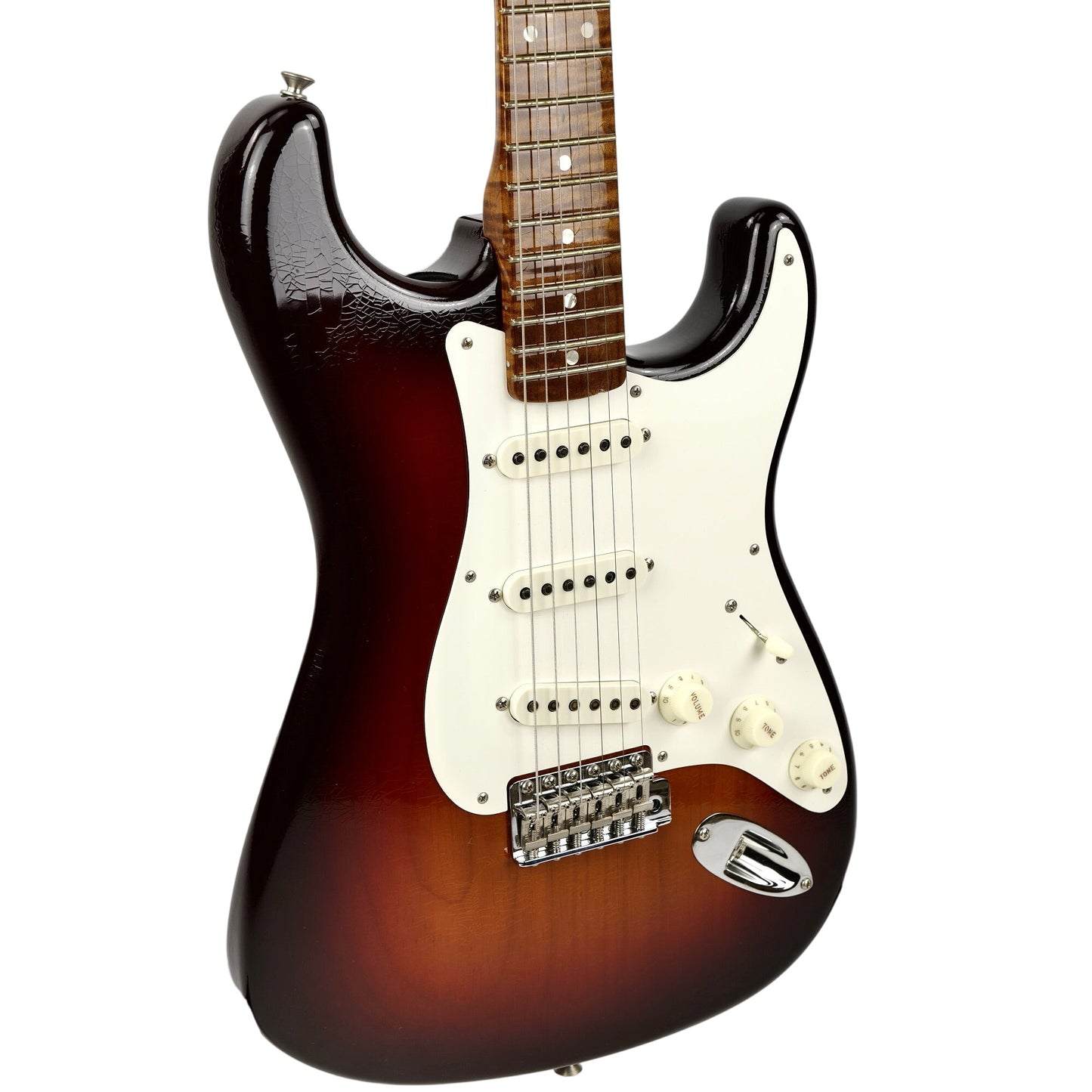2024 Fender Custom Shop Limited Edition Roasted Pine Stratocaster Deluxe Closet Classic- Wide Fade Chocolate 2 Tone Sunburst - 6.8 lbs