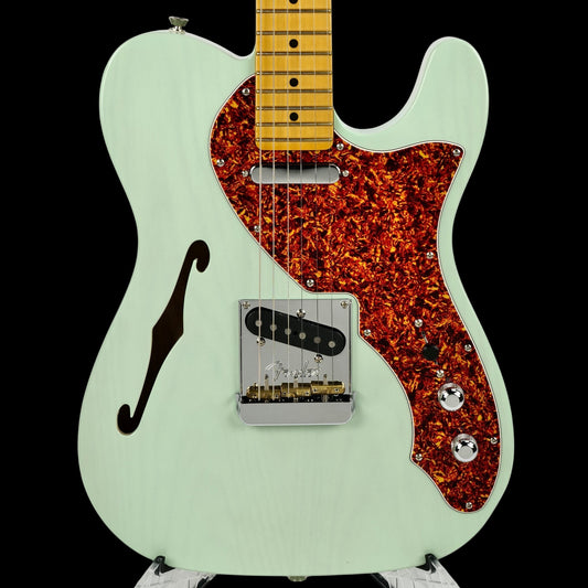 2023 Fender American Professional II Telecaster Thinline - Transparent Surf Green